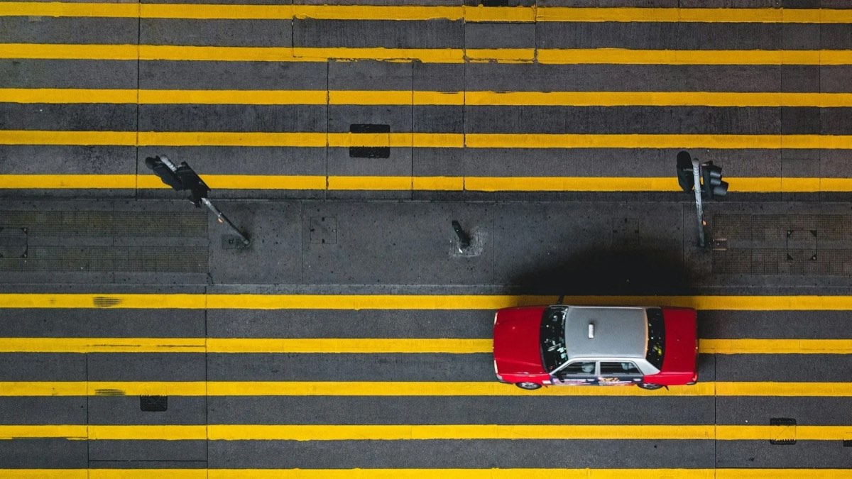 Hong Kong Central district aerial view